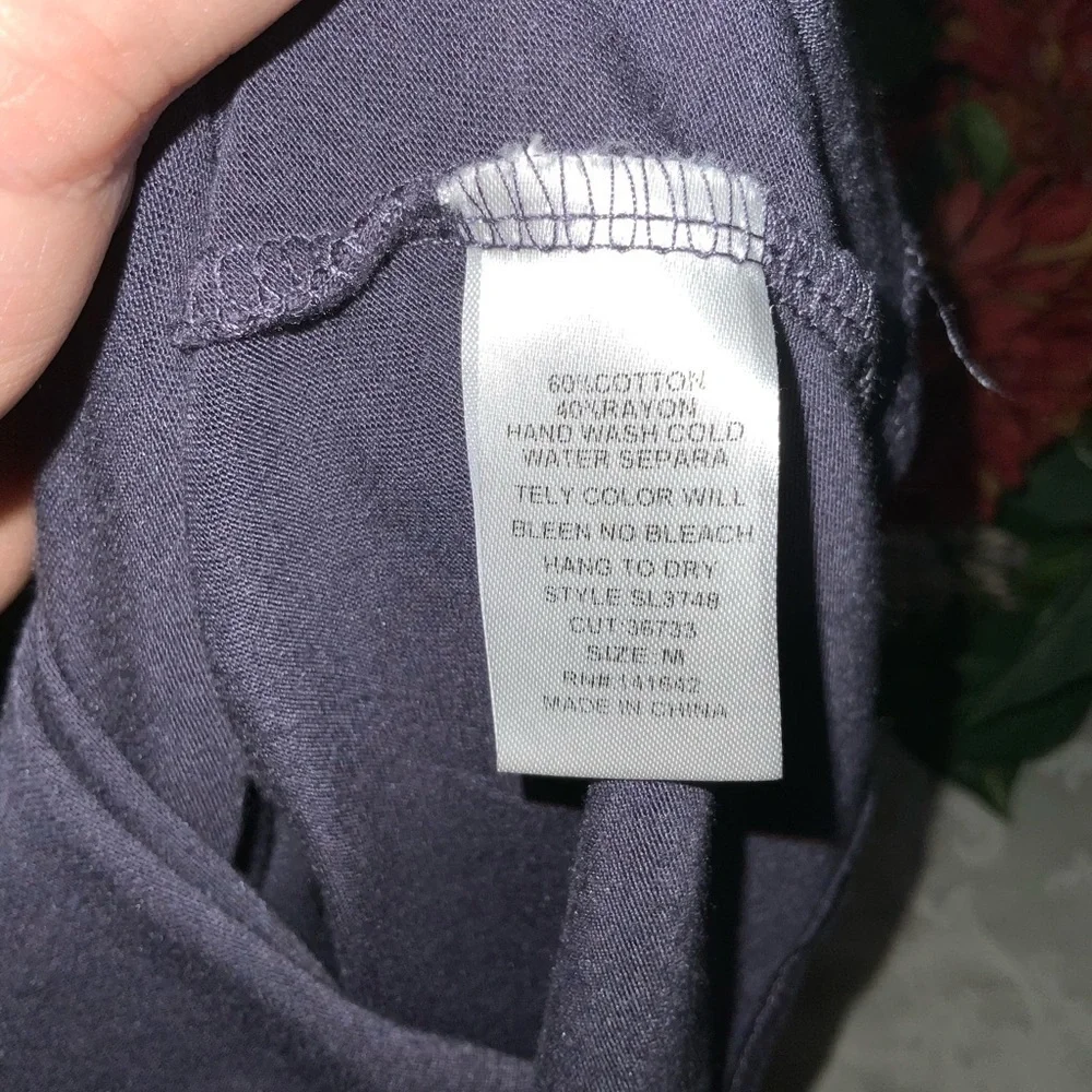 She & Sky Gray Faux Wrap Long Sleeve Soft Bodycon Casual Work Party Dress M - Picture 6 of 7